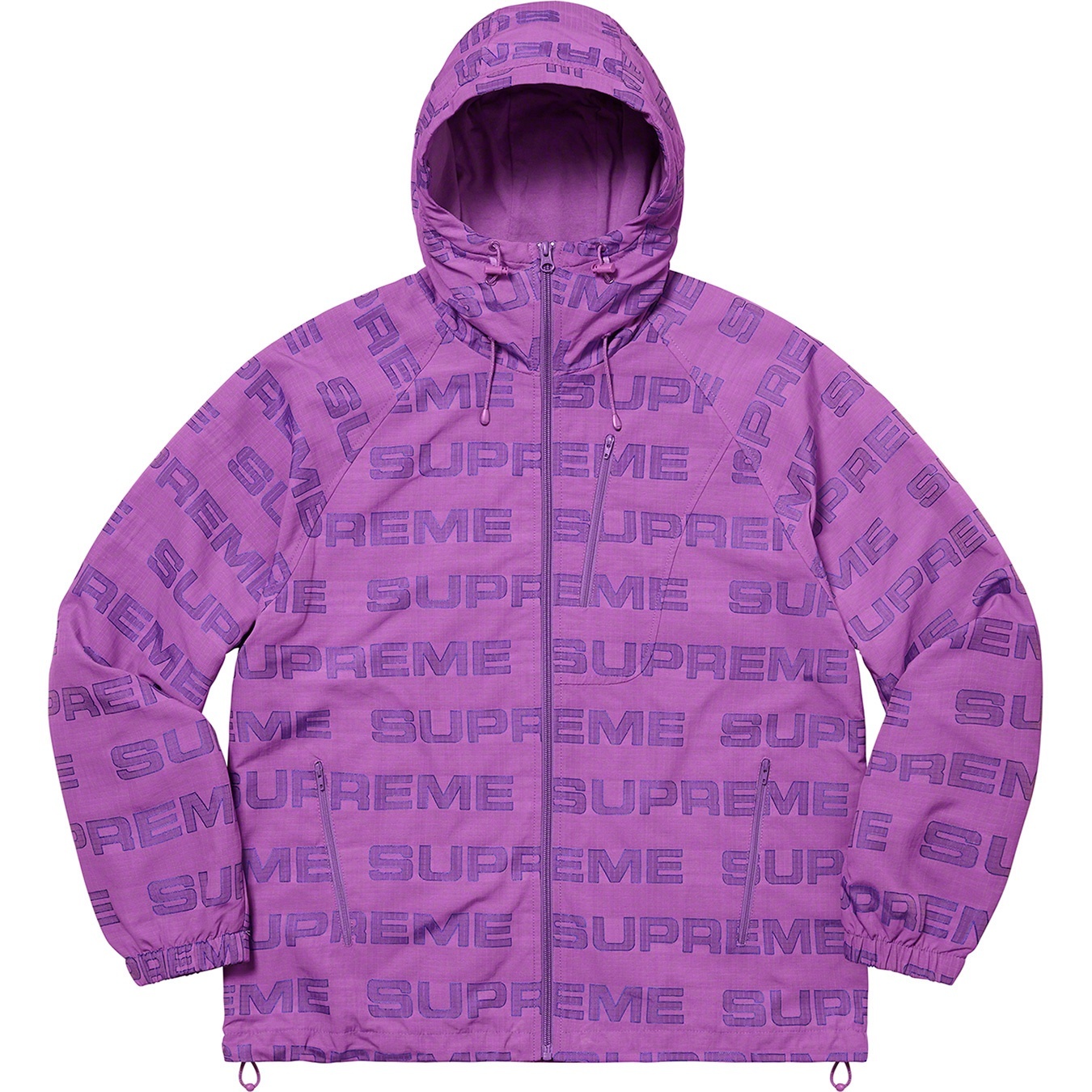 Logo Ripstop Hooded Track Jacket view 4